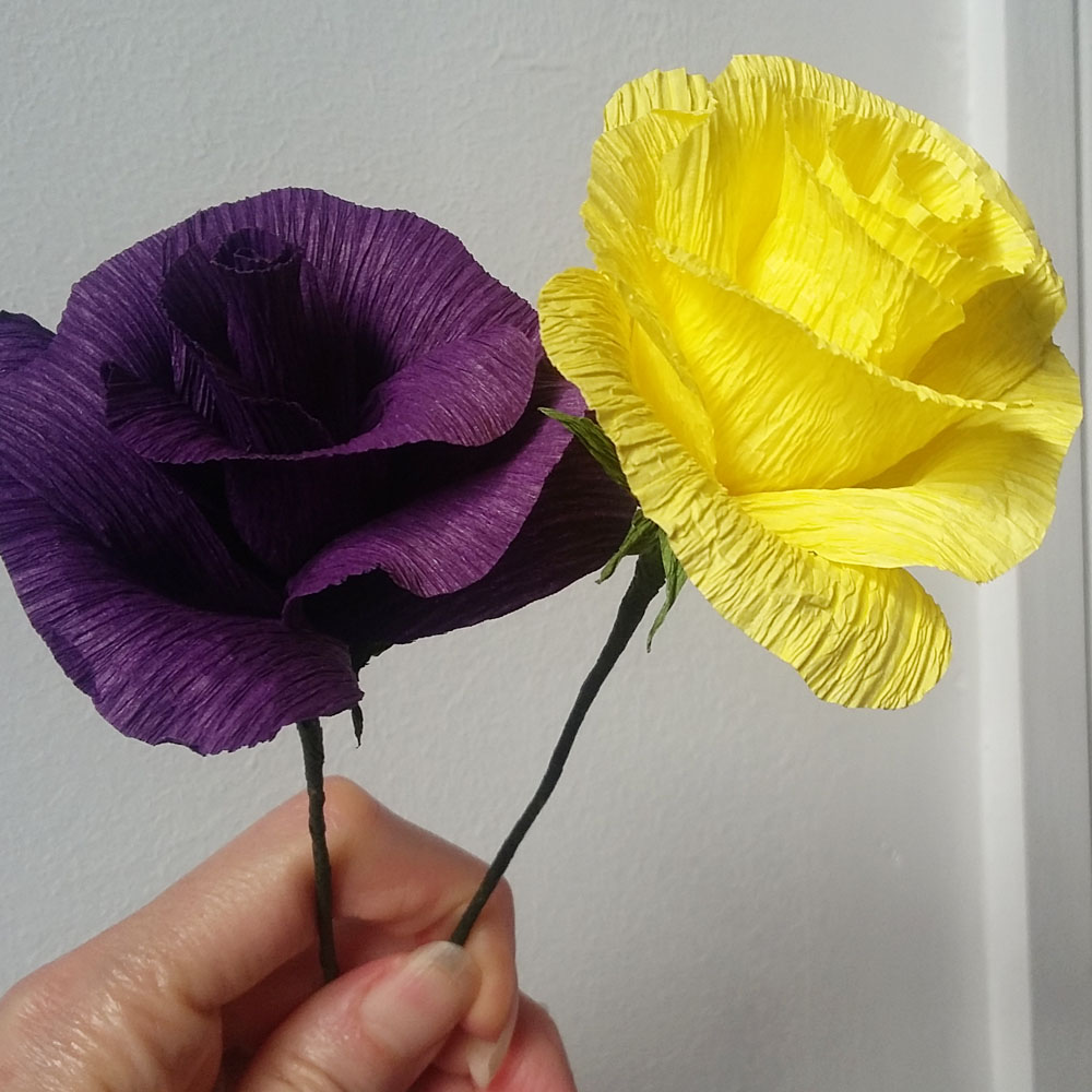 Student Showcase: Crepe Paper Roses – Crafts for Wellbeing