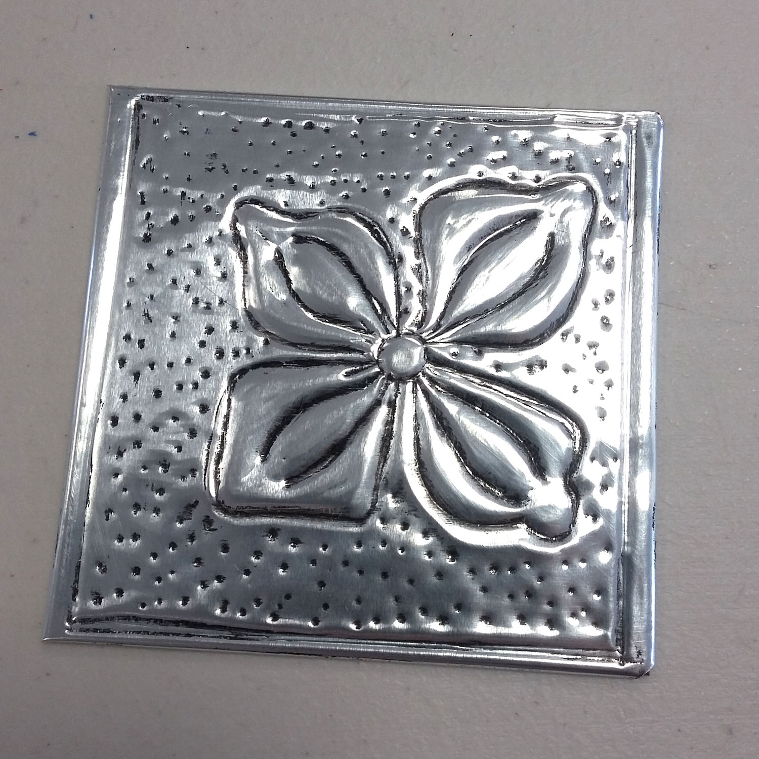 Student Showcase Metal embossing beginners Crafts for Wellbeing