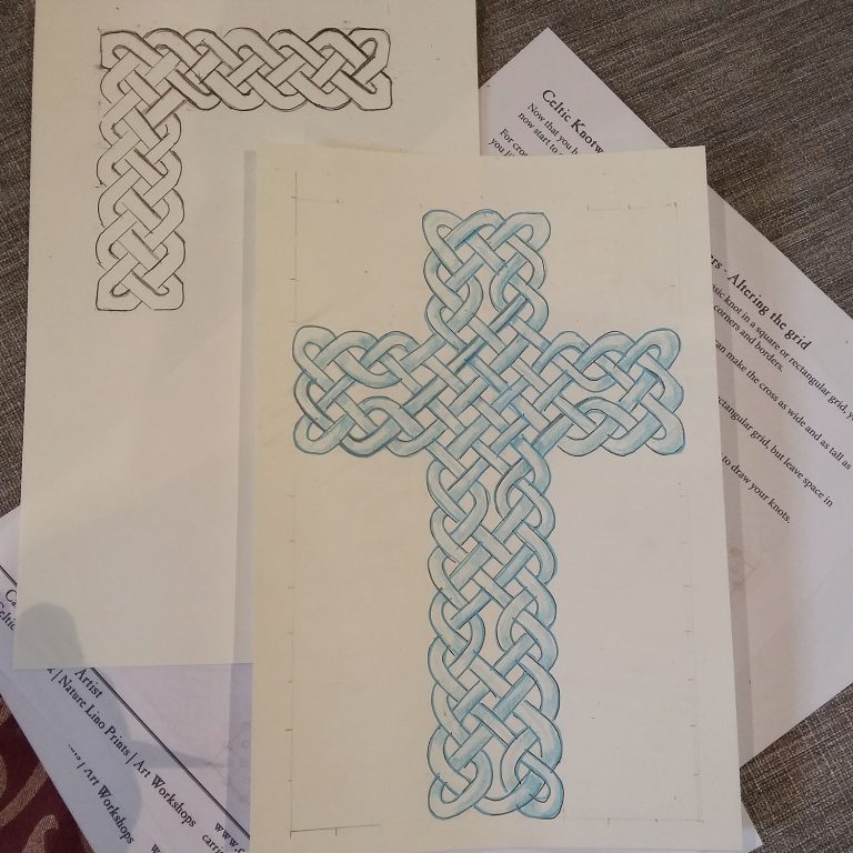 Student Showcase: Six week Celtic knotwork drawing course for beginners – week 3