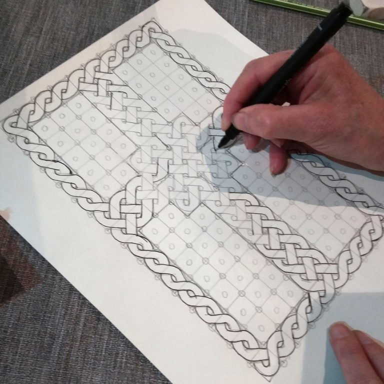 Student Showcase: Six week Celtic knotwork drawing course for beginners – week 6