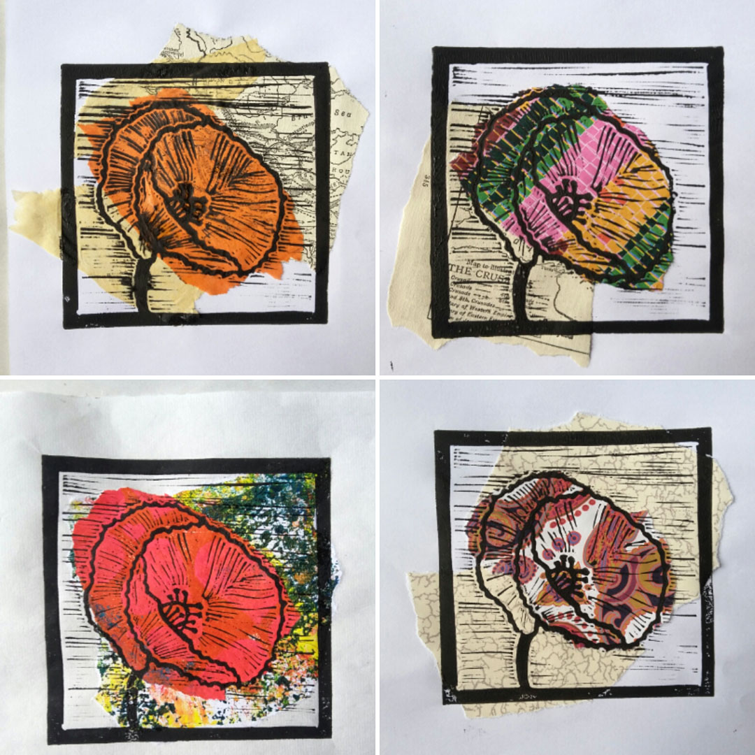 Studio blog Chine colle lino printing Crafts for Wellbeing — free download