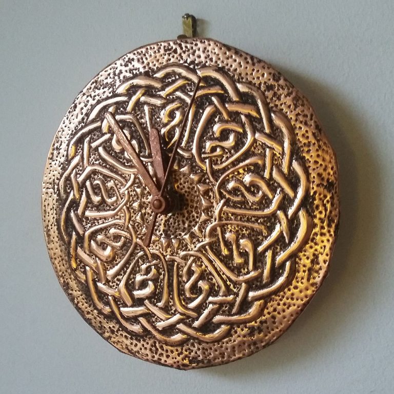 Studio blog: copper embossed clock