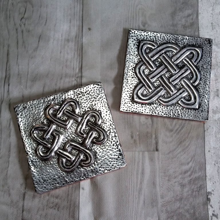 Student showcase: metal embossed coasters – Armathwaite