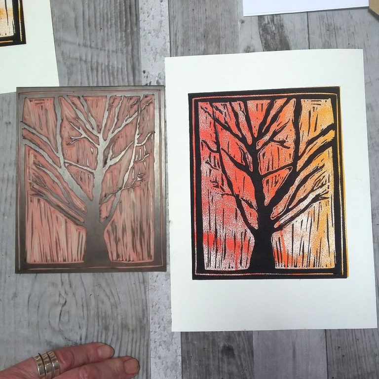 Student showcase: introduction to lino printing workshop