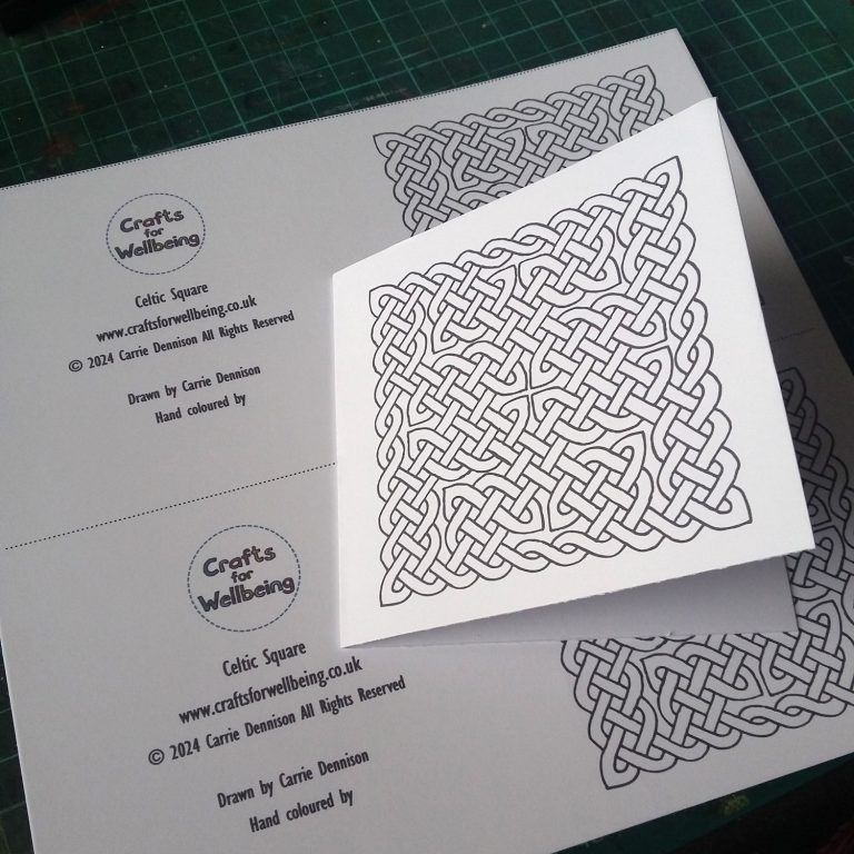 Get creative: Celtic knotwork colour-your-own greetings cards