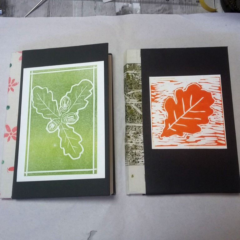 Student showcase: Lino printed journals