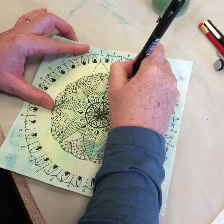 Student showcase: messy mandalas with Creative Calligraphy