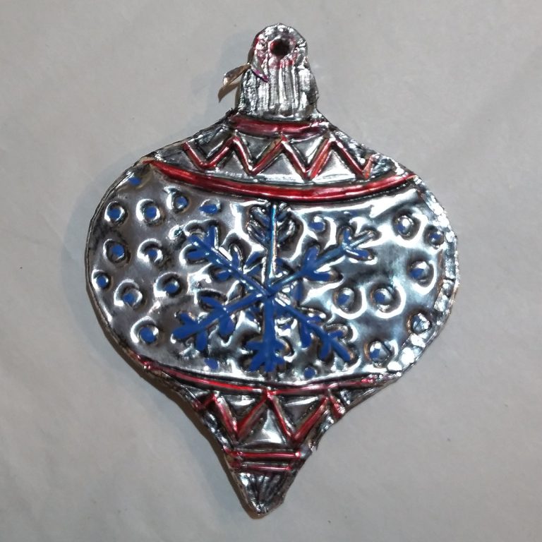 Student showcase: metal embossed Christmas tree ornaments at Witton Gilbert