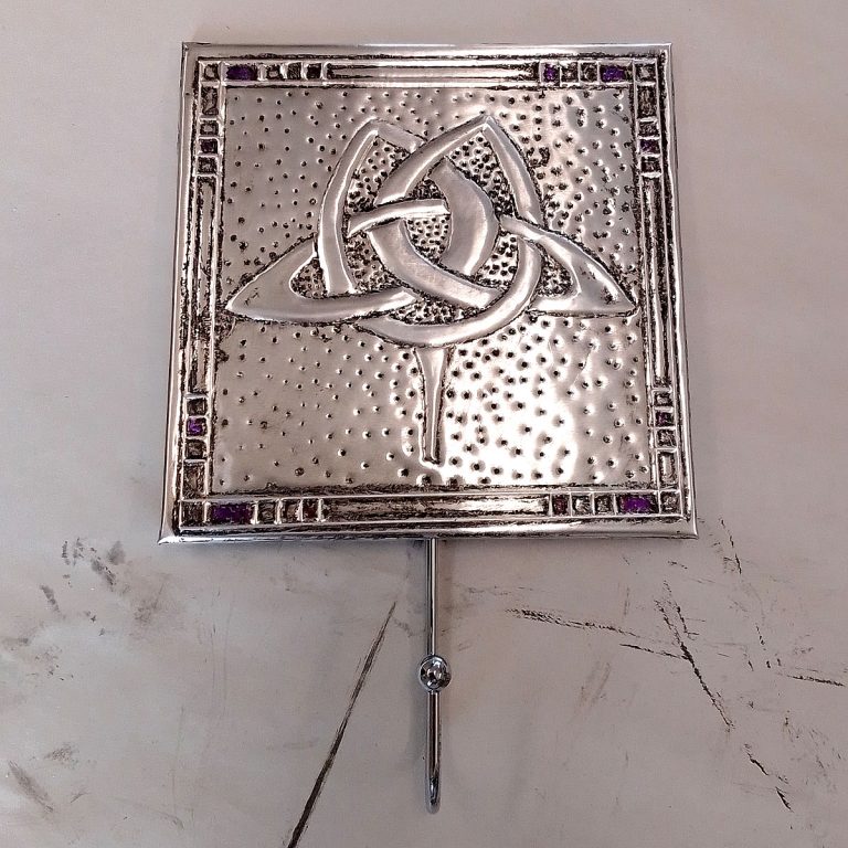 Student showcase: metal embossed hangers at Land of Oak and Iron