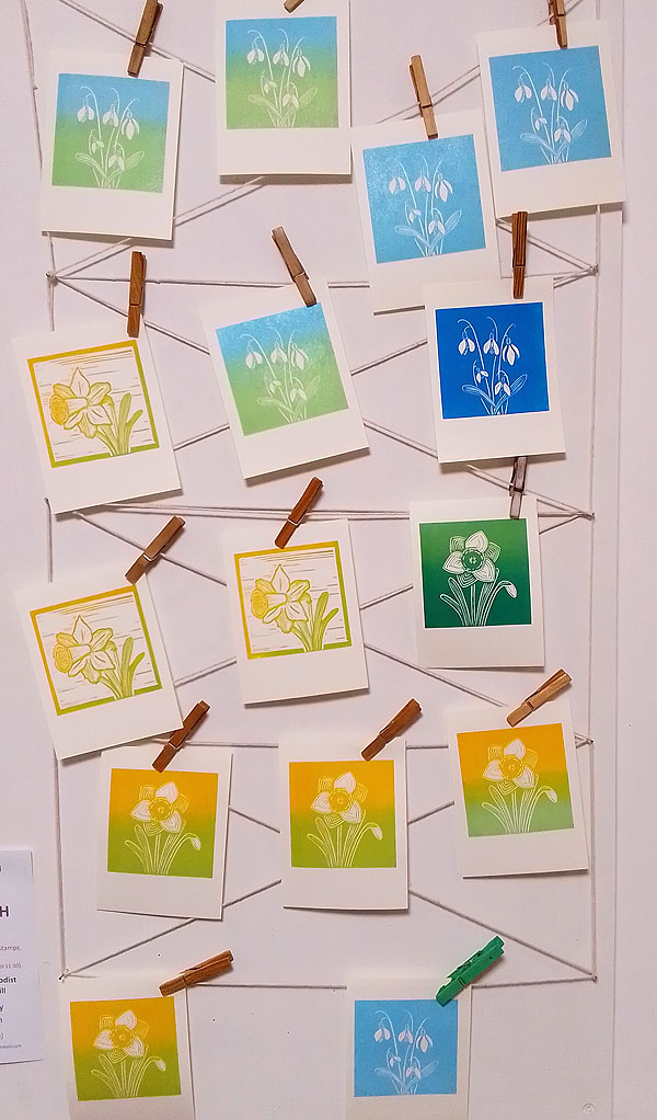 Studio blog: spring floral lino prints