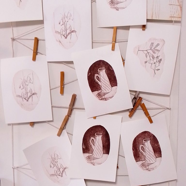 Studio blog: TetraPak drypoint printmaking