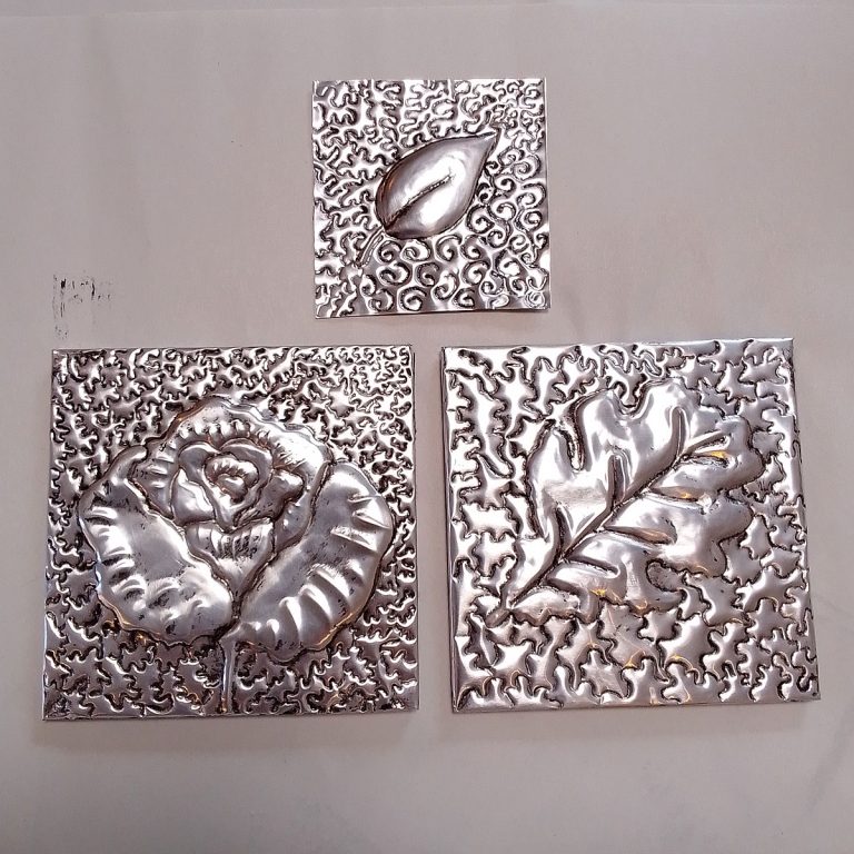 Student showcase: metal embossed coasters special birthday celebration workshop
