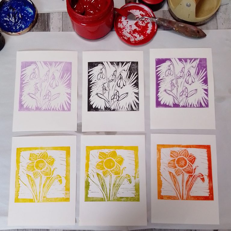 Student showcase: lino printing for beginners workshop