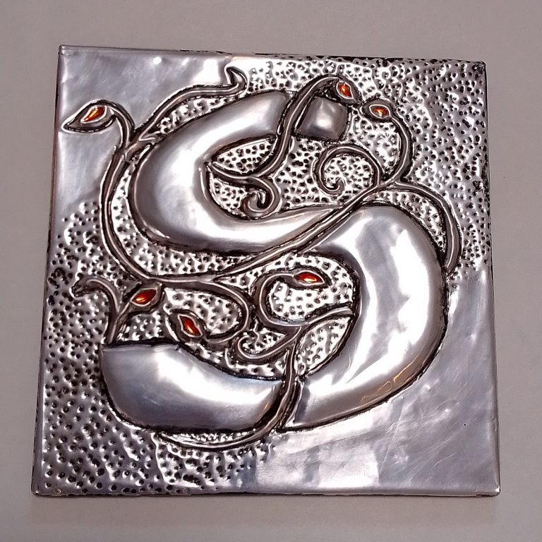 Student showcase: metal embossed monograms