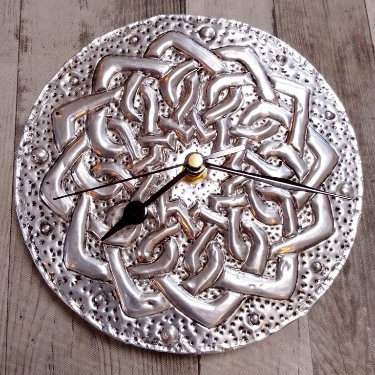 Student showcase: metal embossed clocks