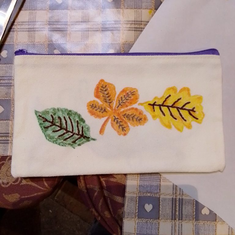 Student showcase: stitched pencil cases at Breathing Space