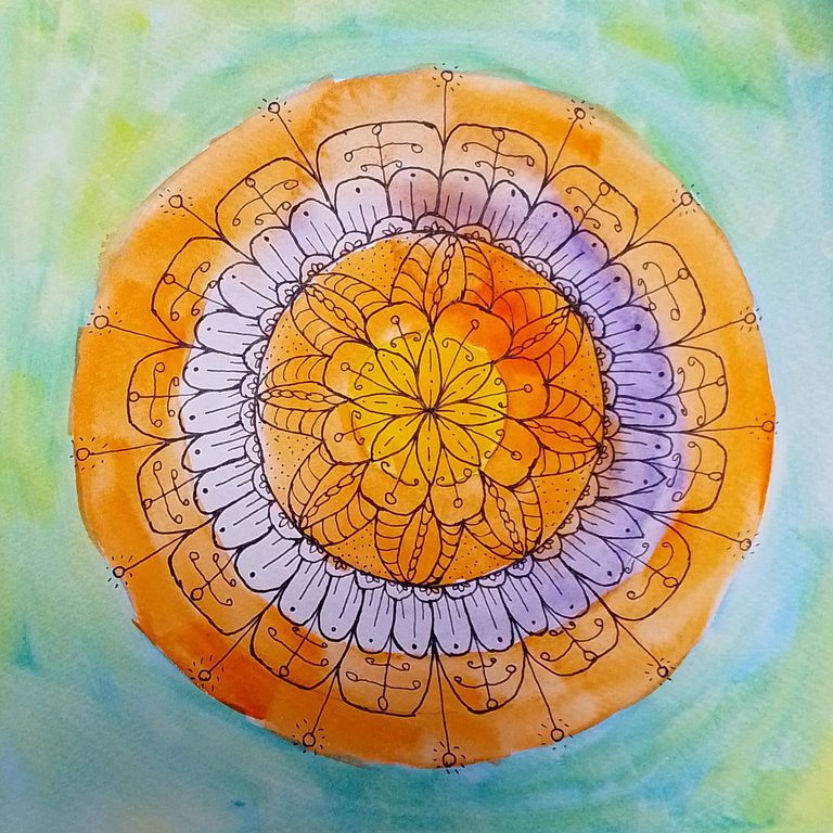 Student showcase: messy mandala